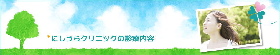 にしうらクリニックの診療内容